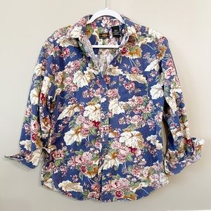 Route 66 Floral Button Down Shirt
